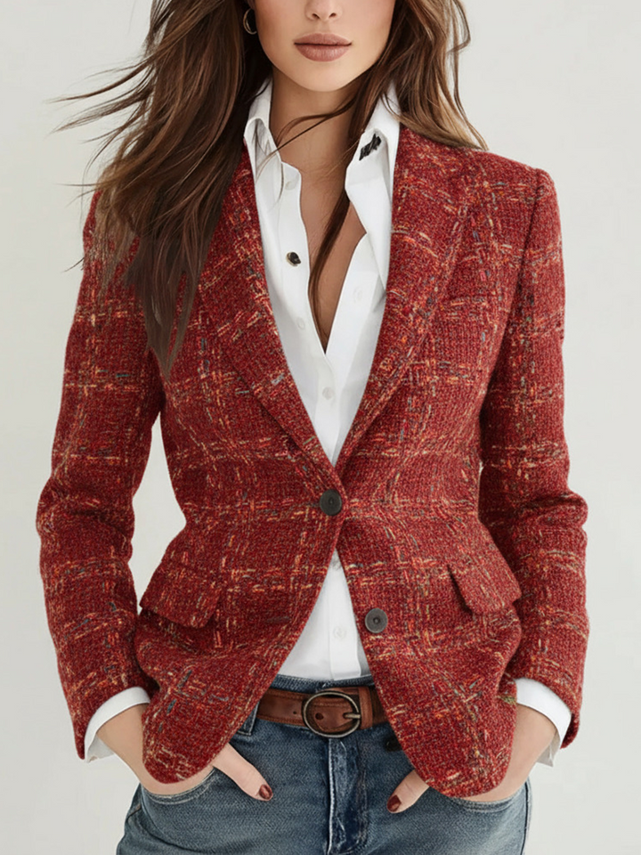 Retro Plaid Blazer