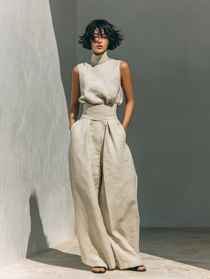 MARIA | TANK TOP &amp; WIDE-LEG PANTS SET