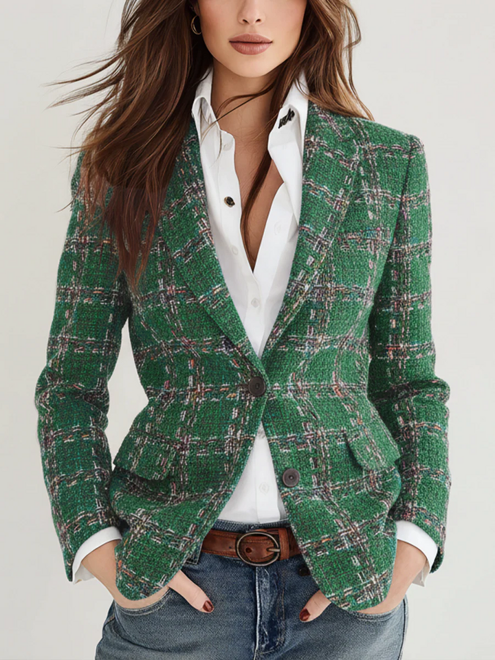 Retro Plaid Blazer