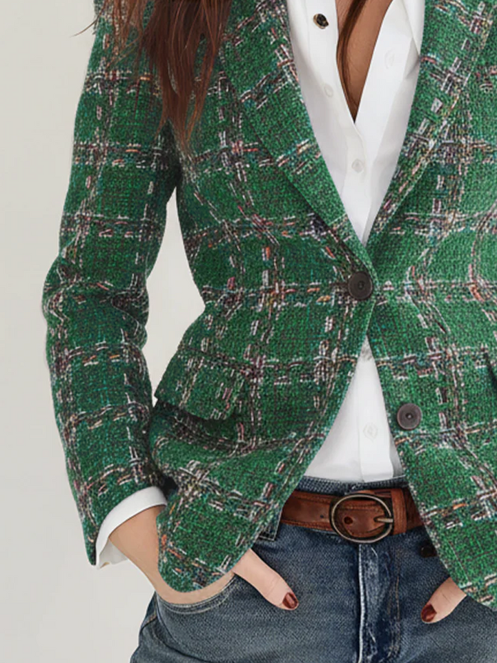Retro Plaid Blazer