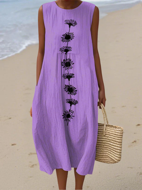 MIA| Violet Bloom Midi Dress
