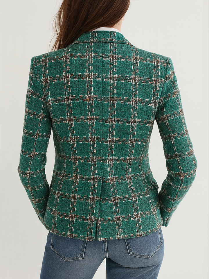 Retro Plaid Blazer
