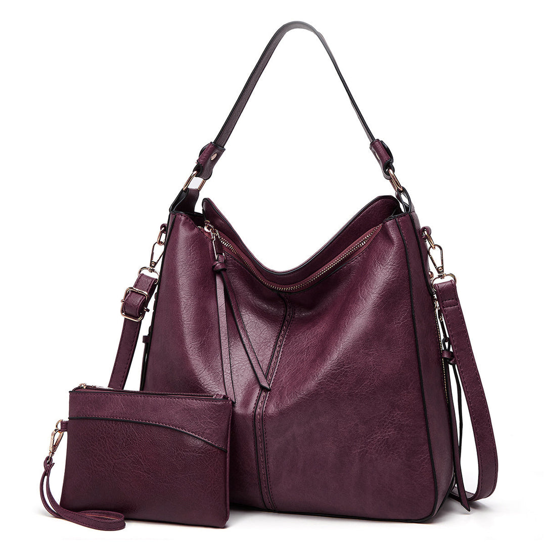 Vivian | Leather Hobo Bag + FREE Pouch Wallet