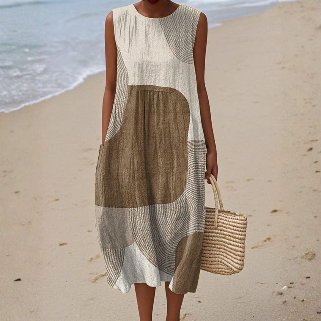 Helena™ | Artistic Print Summer Dress