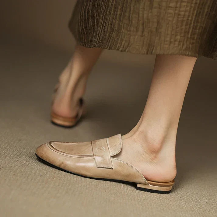 Aurora Genuine Leather Mules