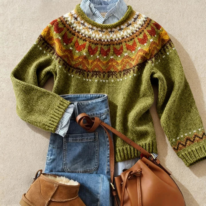 Ruvelle | Classic Vintage Knit Sweater