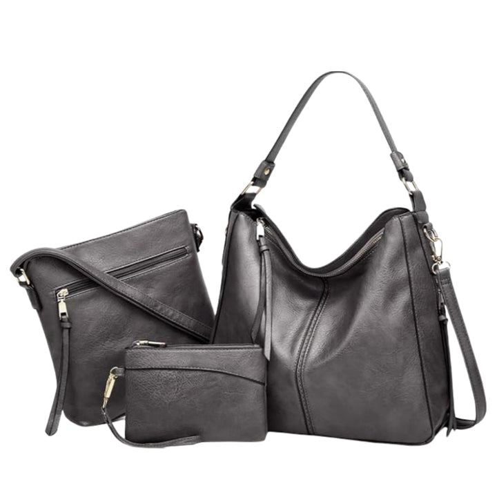 Victoria | Luxury Leather 3-Piece Bag Set