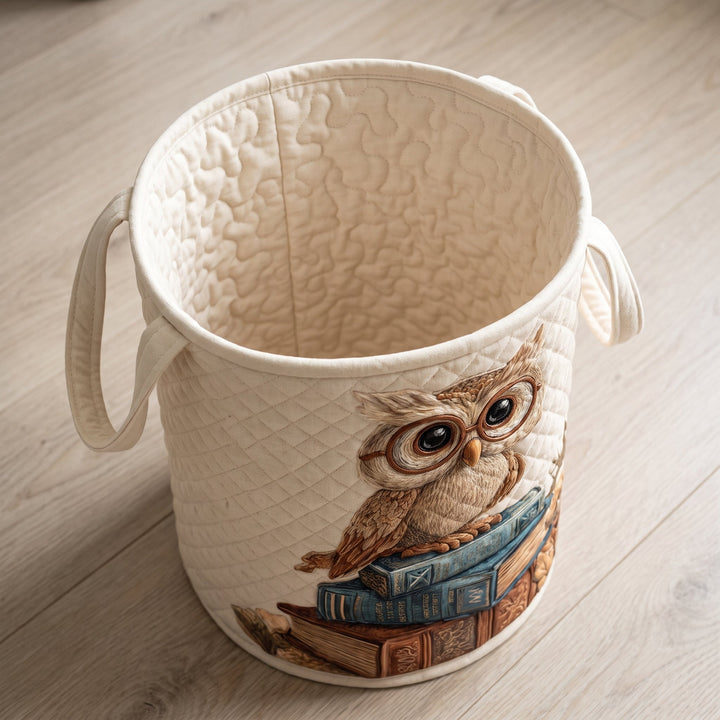 Owl / Quilted Basket