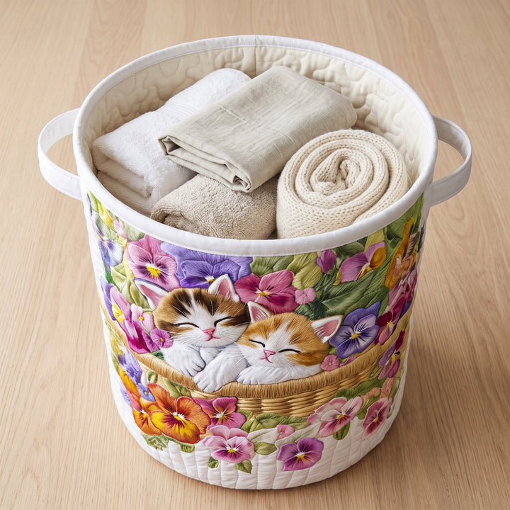 Feline Chaos / Quilted Basket
