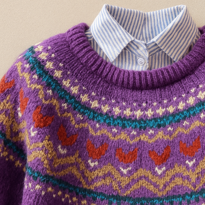 Vossara | Classic Vintage Knit Sweater