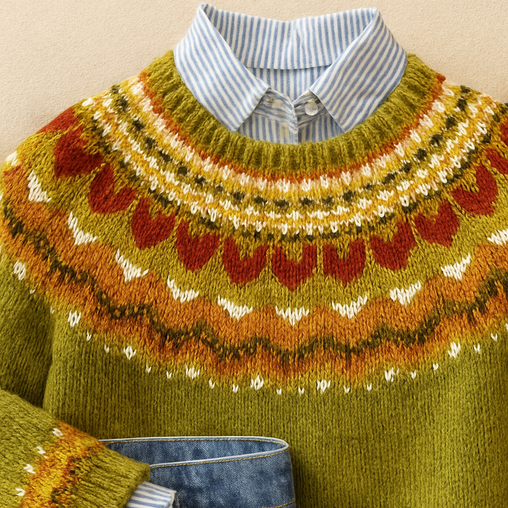 Ruvelle | Classic Vintage Knit Sweater