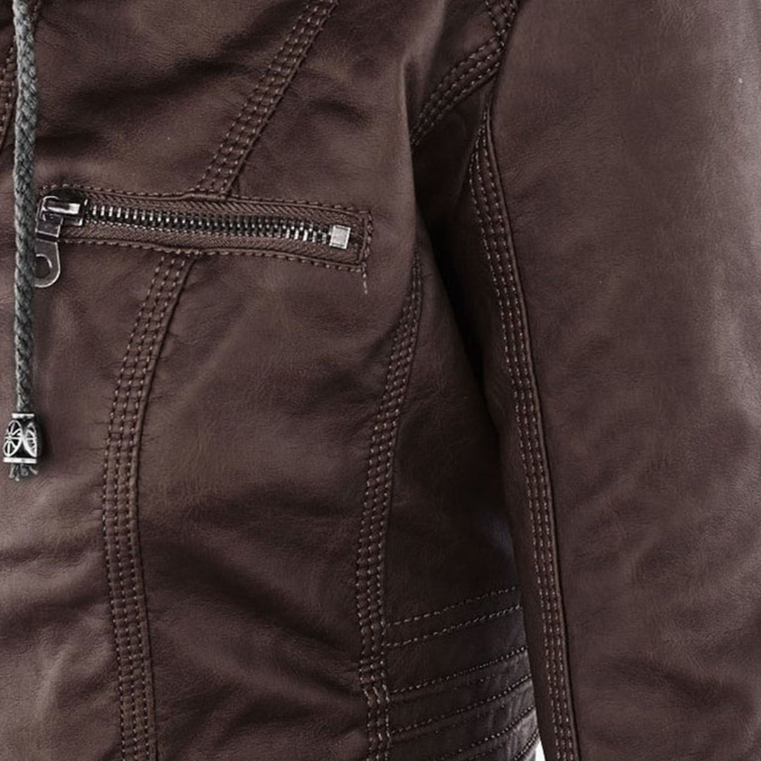 Callista | Hooded Moto Jacket