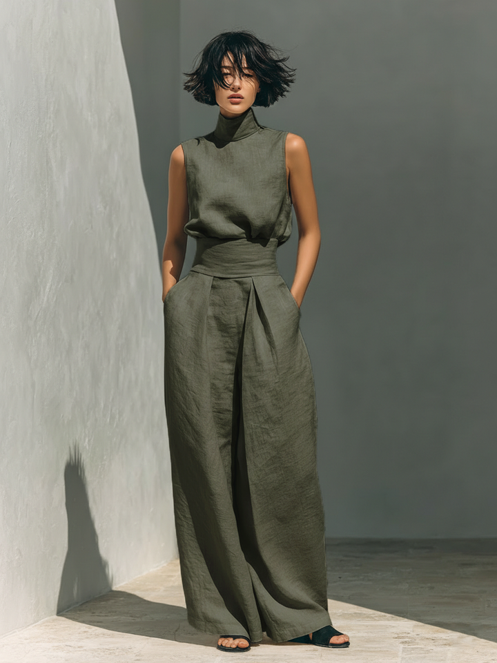 MARIA | TANK TOP &amp; WIDE-LEG PANTS SET