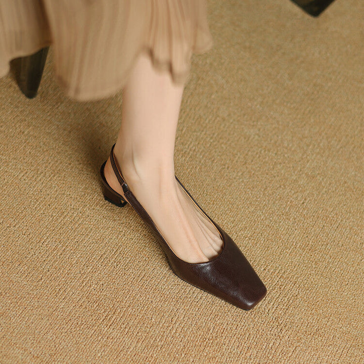 Ersa Genuine Leather Slingbacks