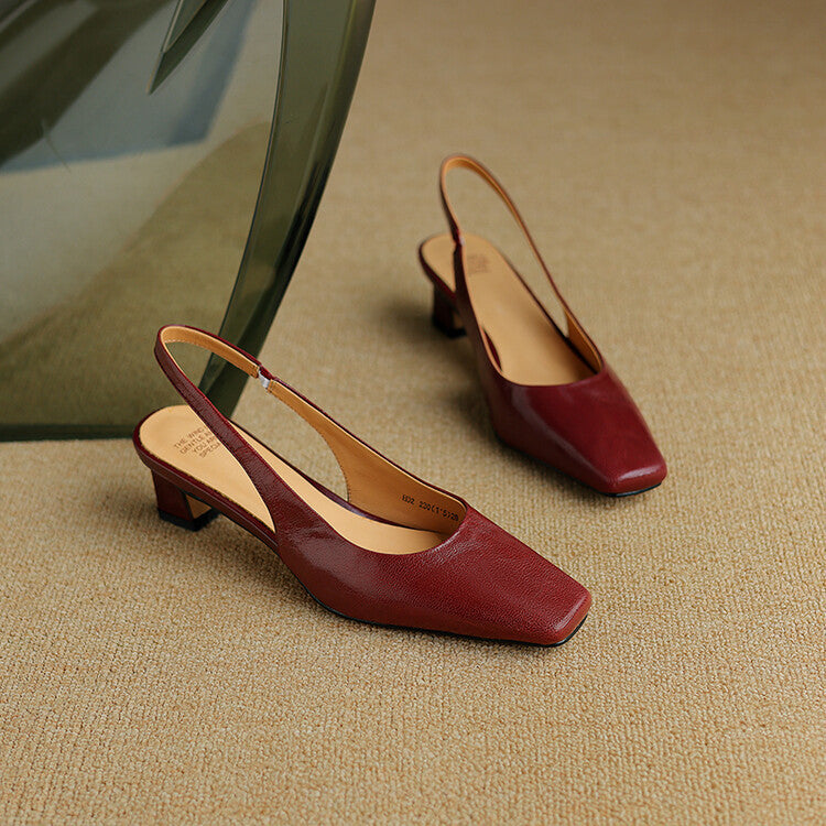 Ersa Genuine Leather Slingbacks