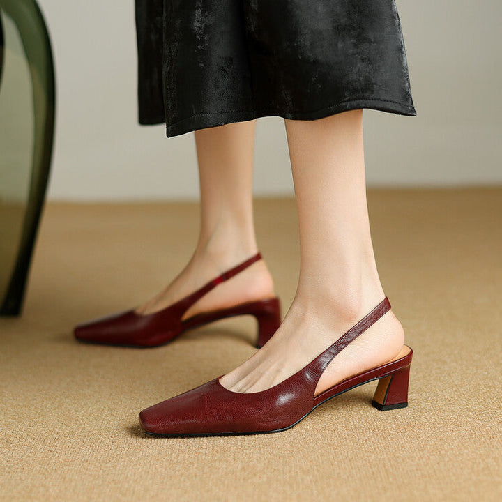 Ersa Genuine Leather Slingbacks