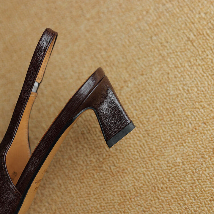 Ersa Genuine Leather Slingbacks