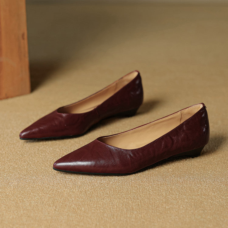 Fauna Genuine Leather Flats