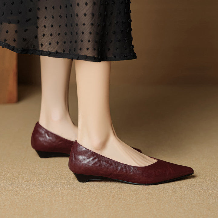 Fauna Genuine Leather Flats