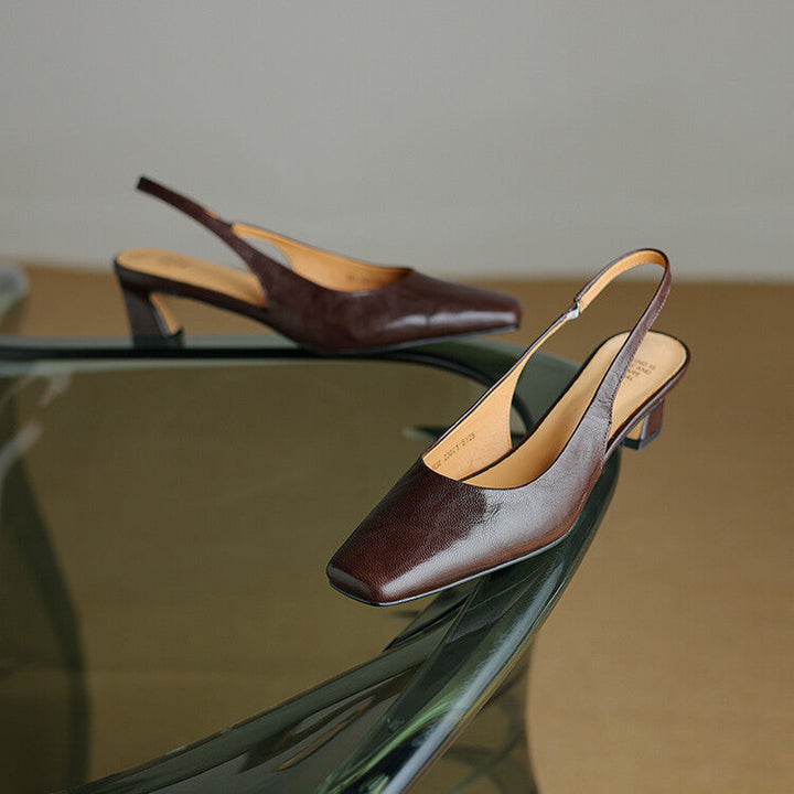 Ersa Genuine Leather Slingbacks