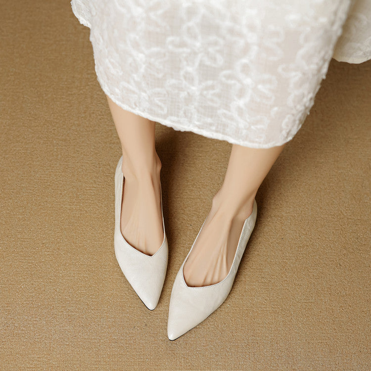 Fauna Genuine Leather Flats