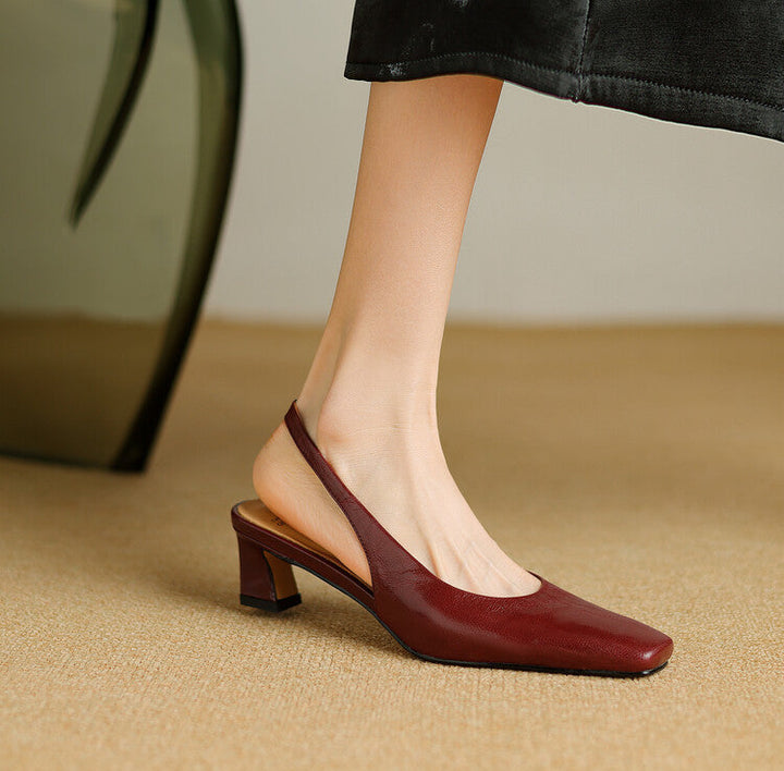 Ersa Genuine Leather Slingbacks
