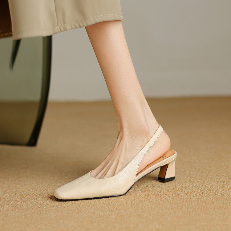 Ersa Genuine Leather Slingbacks