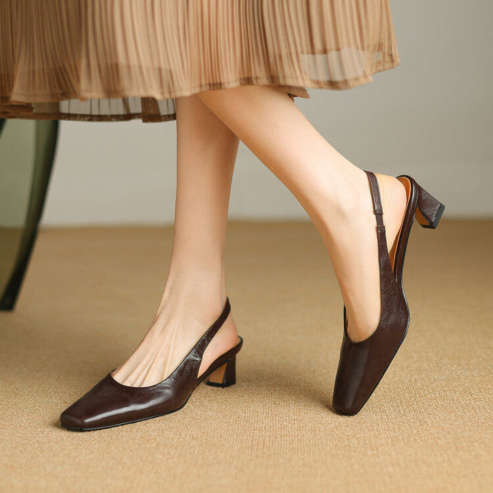 Ersa Genuine Leather Slingbacks