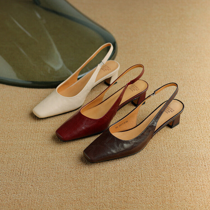 Ersa Genuine Leather Slingbacks