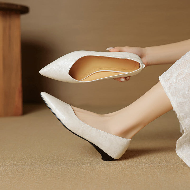 Fauna Genuine Leather Flats