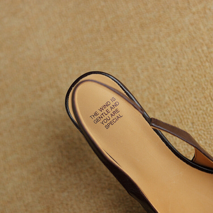 Ersa Genuine Leather Slingbacks