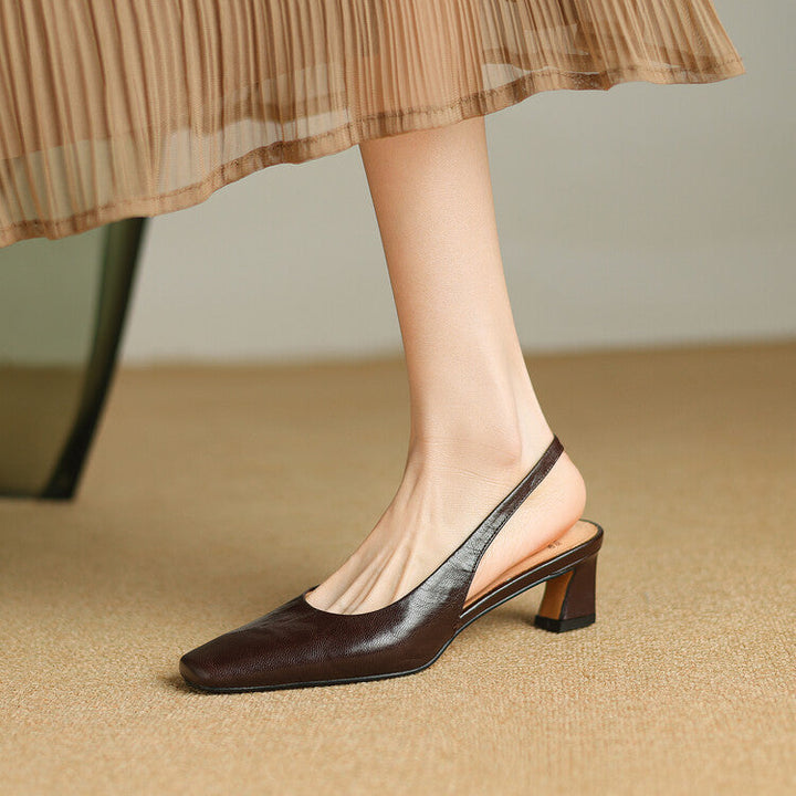 Ersa Genuine Leather Slingbacks