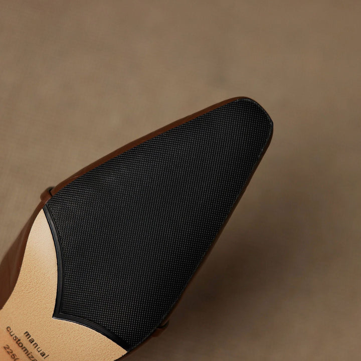 Gloria Genuine Leather Mules