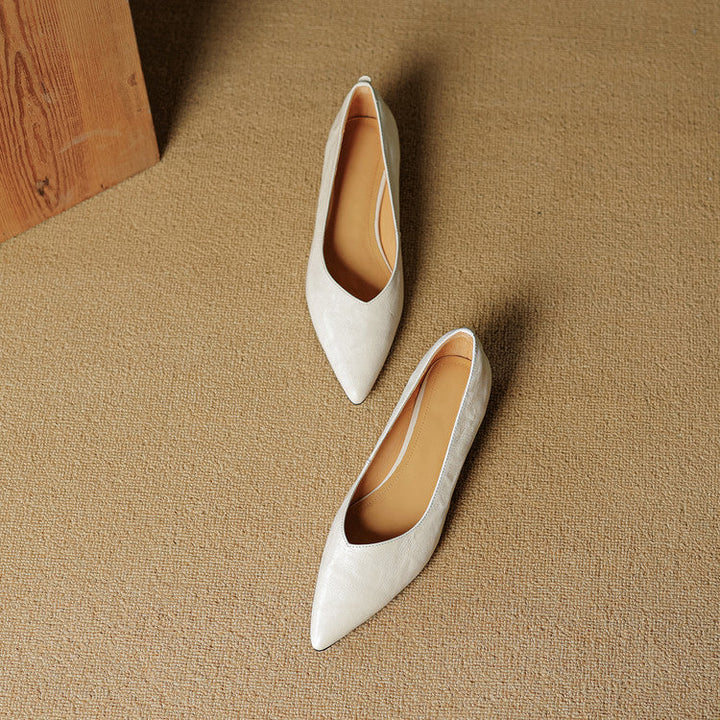 Fauna Genuine Leather Flats
