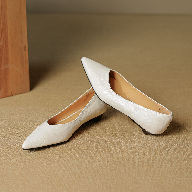 Fauna Genuine Leather Flats