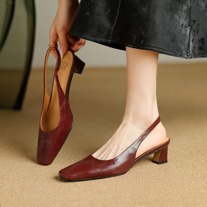Ersa Genuine Leather Slingbacks