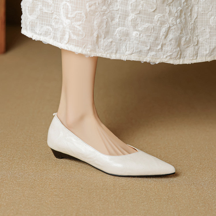 Fauna Genuine Leather Flats