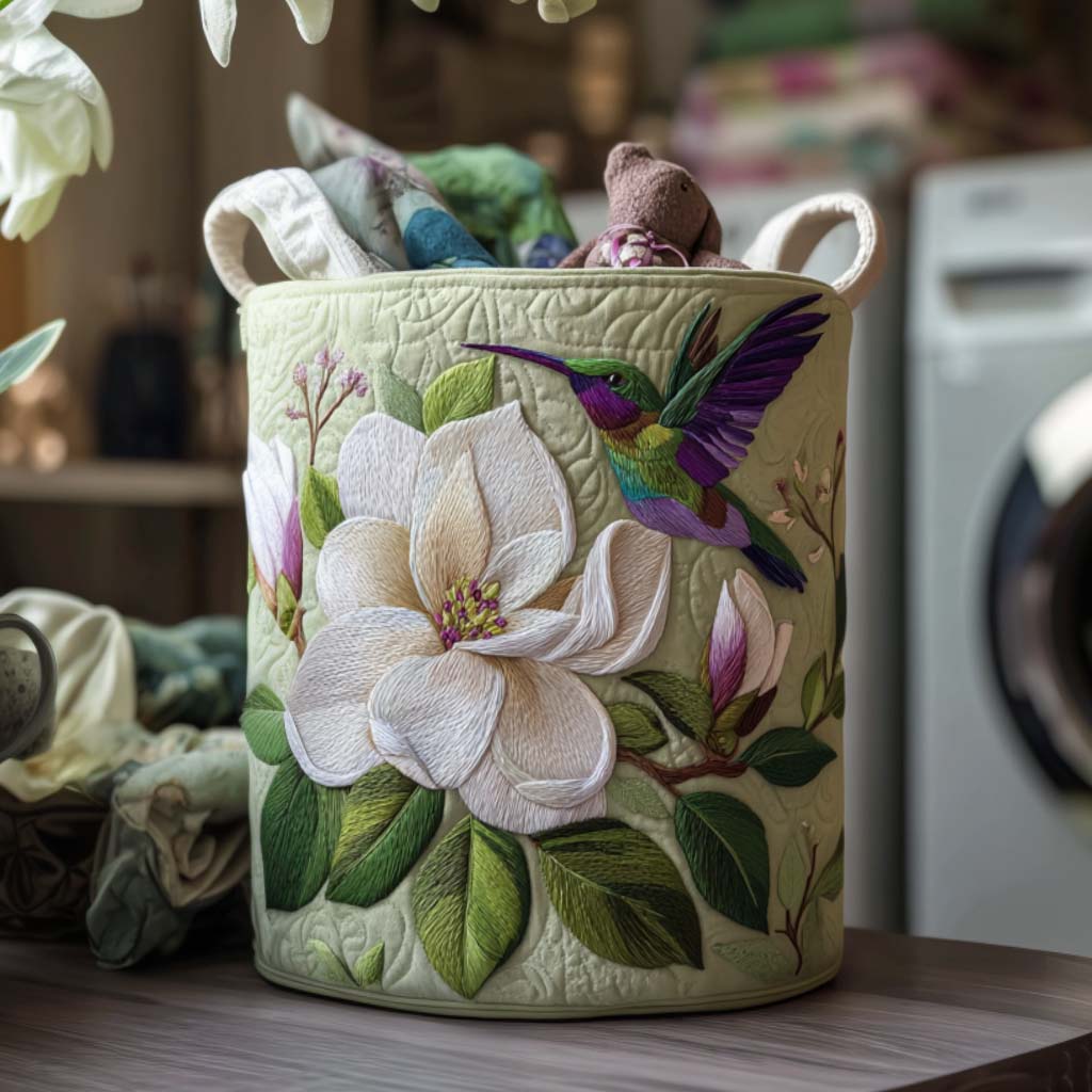 Hummingbird / Quilted Basket