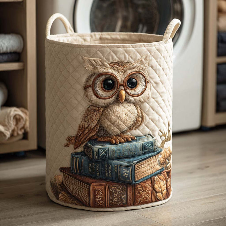 Owl / Quilted Basket