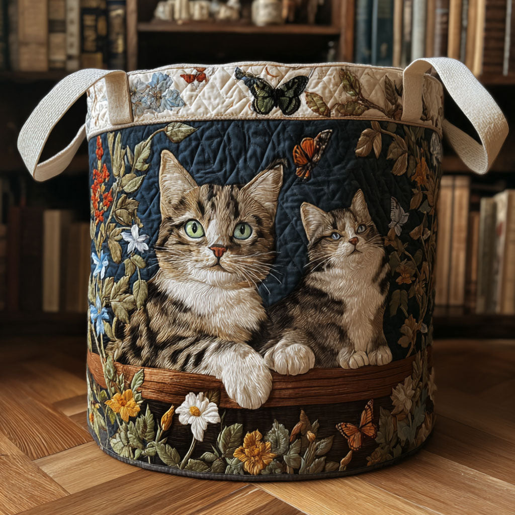 Paws in the Garden / Quilted Basket