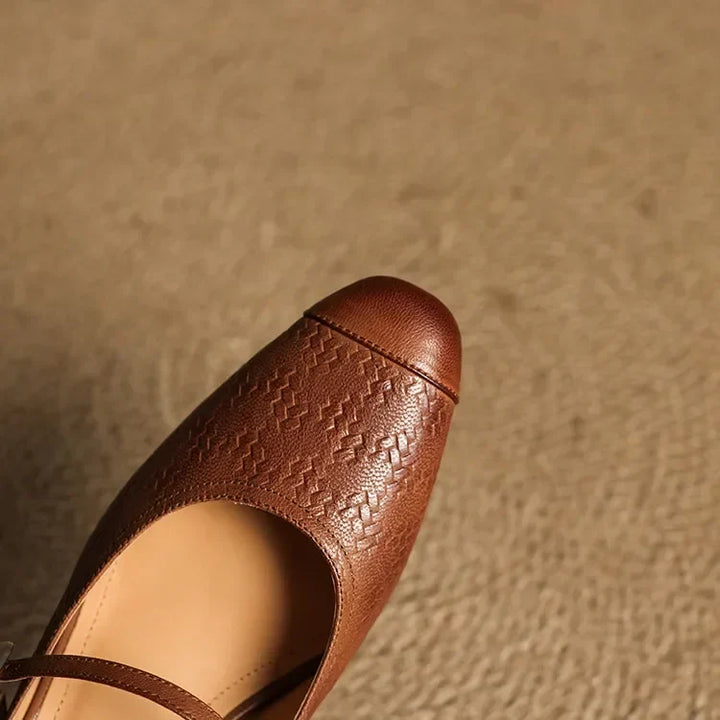 Becky Genuine Leather Mules