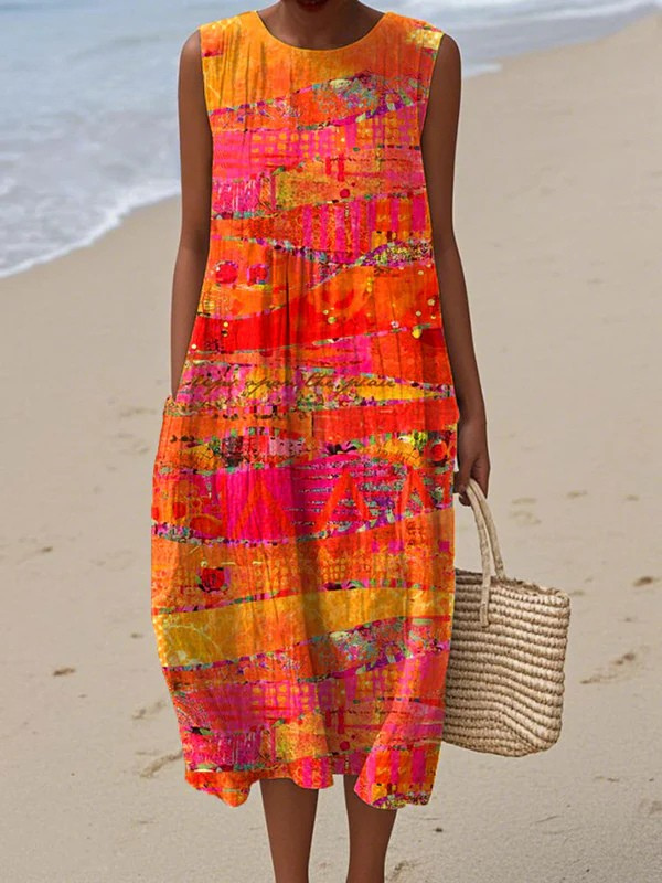 HOLLY | Sunset Midi Dress