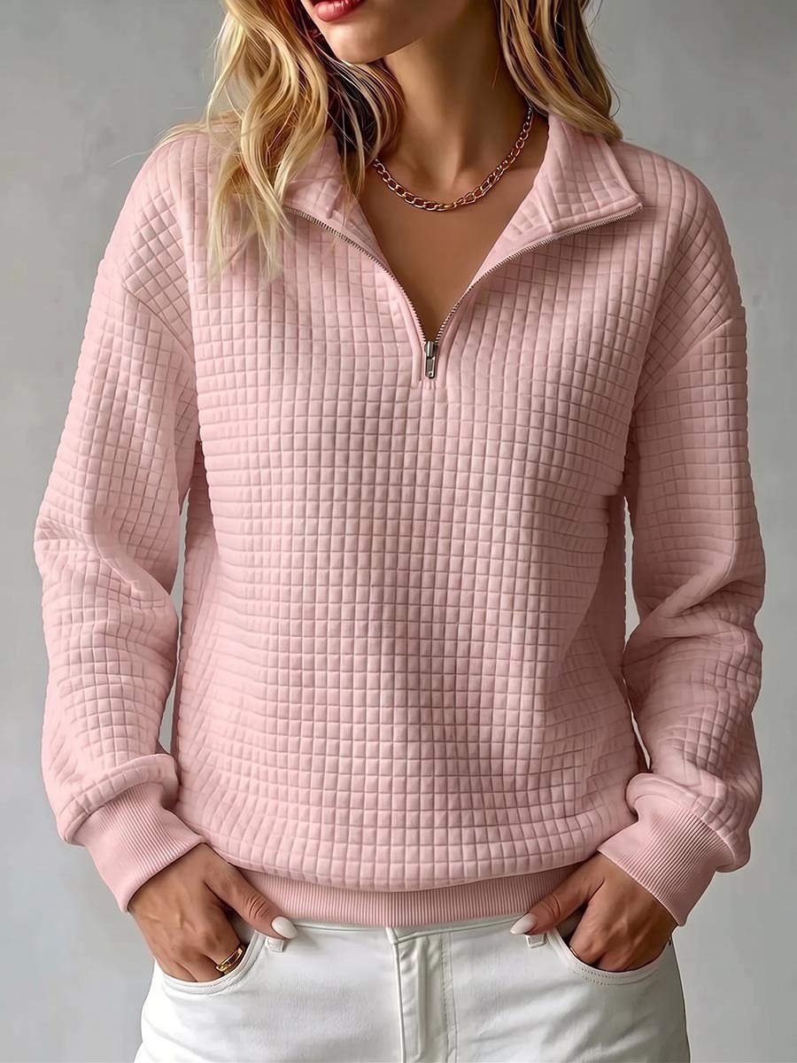 Brynmore | Casual Loose Waffle Knit Pullover