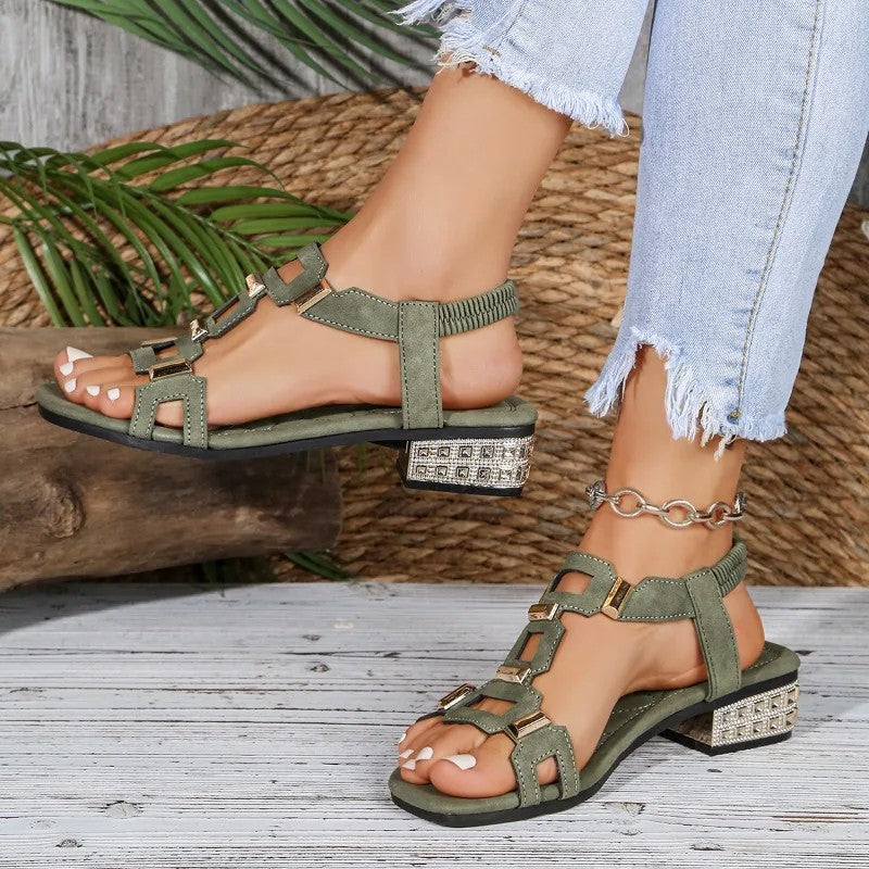 Alessia | Slingback Ballerinas with Jewel Details